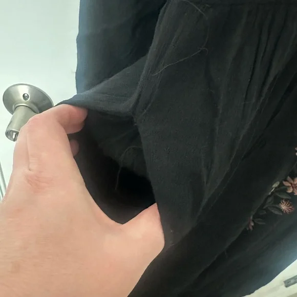 Black Embroidered Baltic born Maxi Dress - Picture 3 of 5